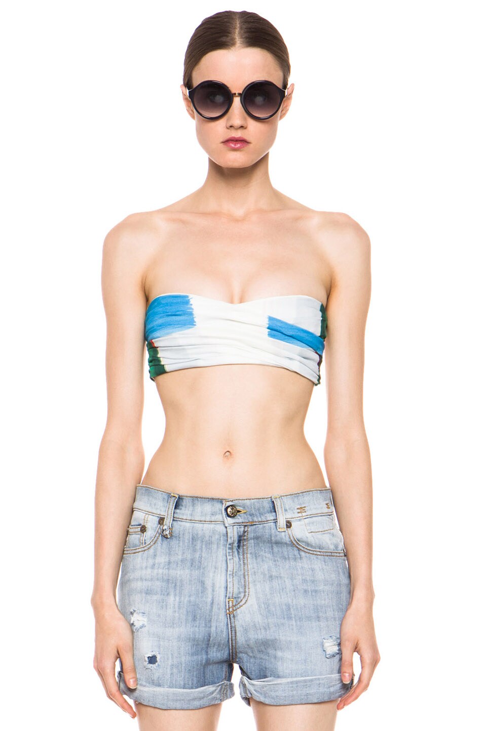 Image 1 of Boy. by Band of Outsiders Warpaint Bandeau in Multicolor