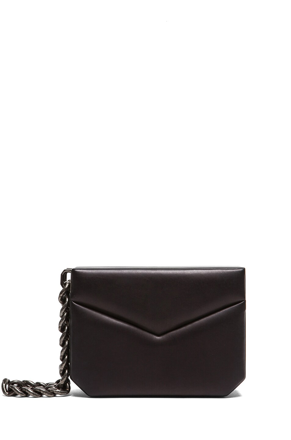 Image 1 of Boyy Mick Box Clutch with Chain in Black