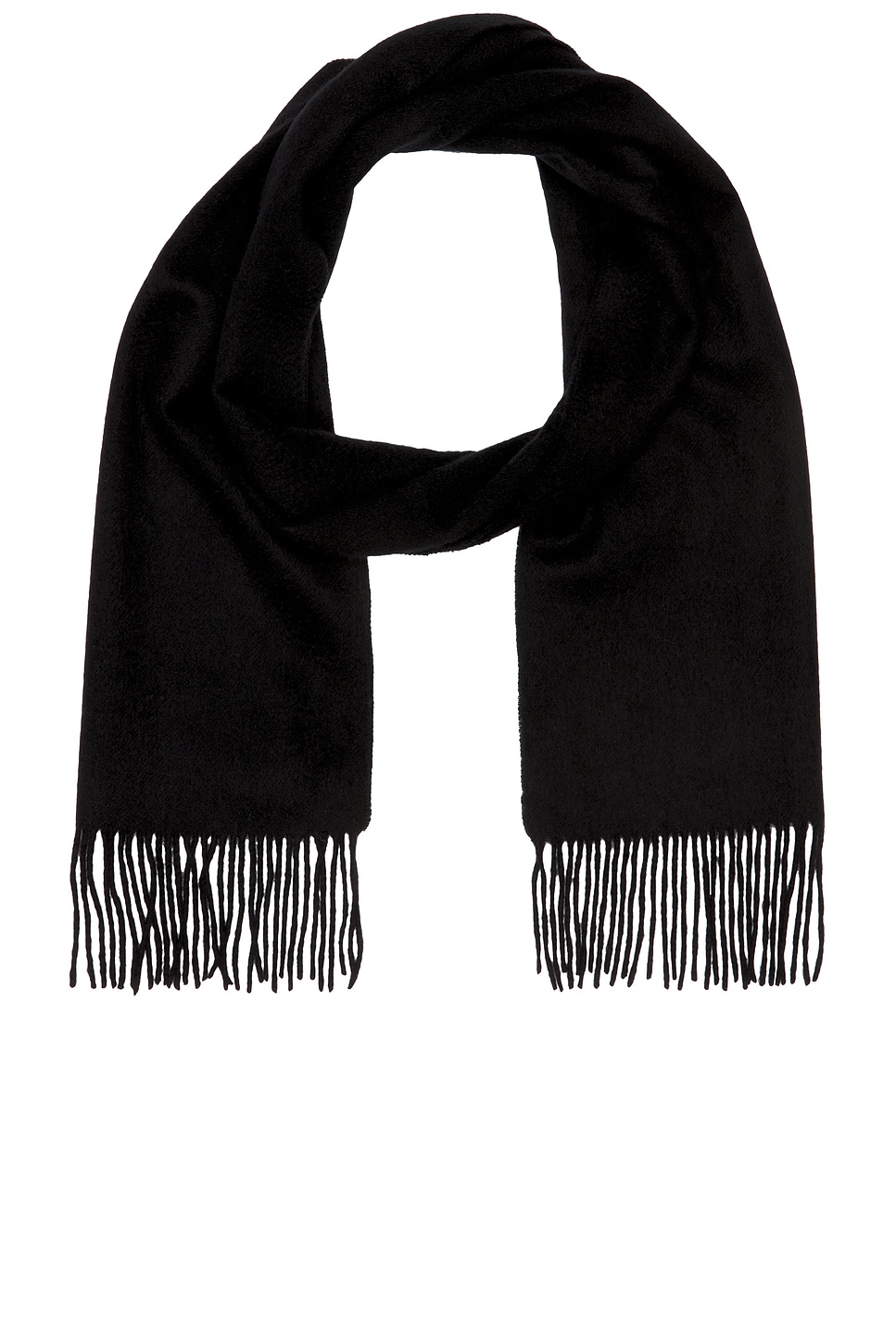 Shop Beams Cashmere Scarf Solid In Black