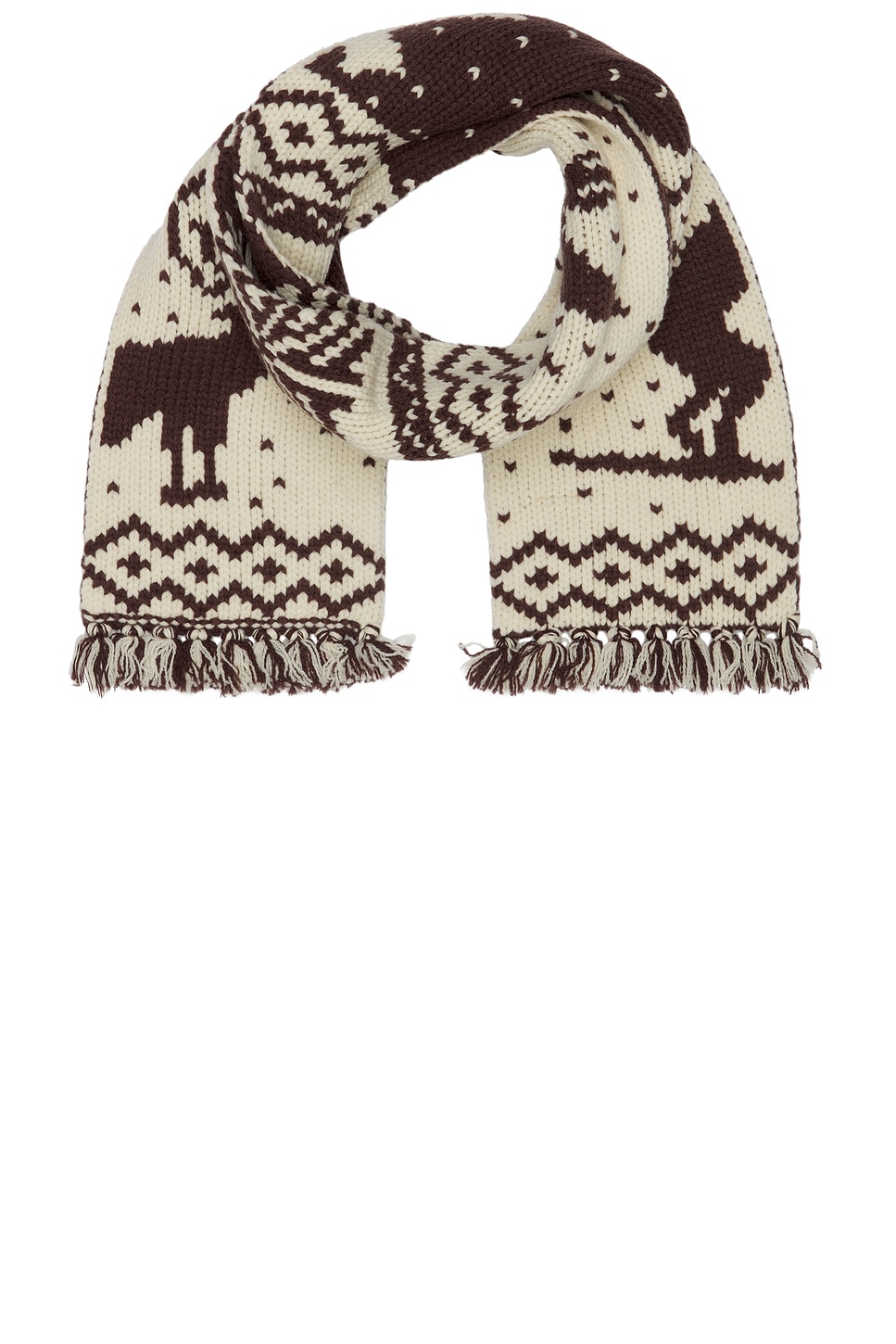 Muffler Jacquard Nordic in Brown