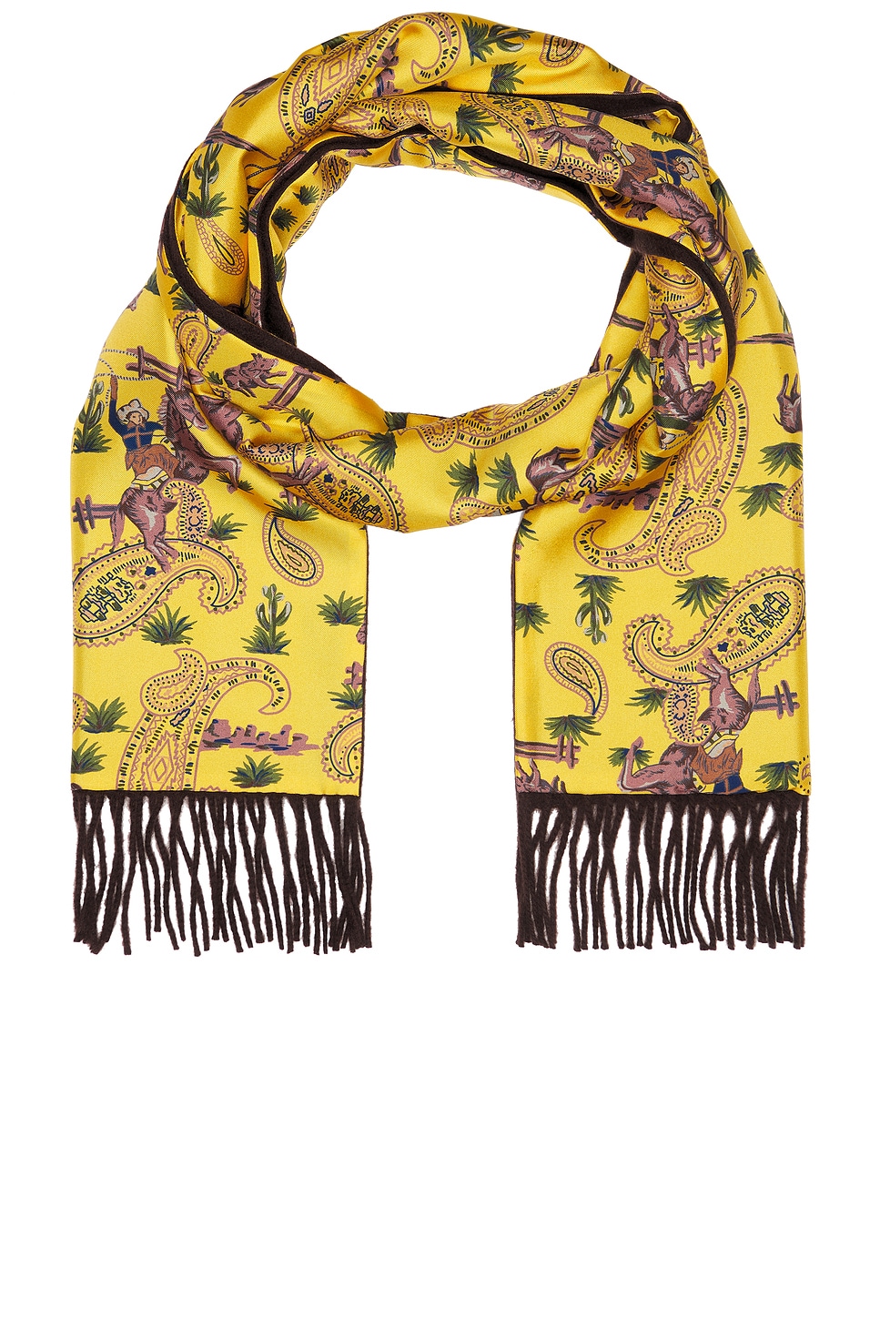 Beams Rev Scarf Cowboy In Gold