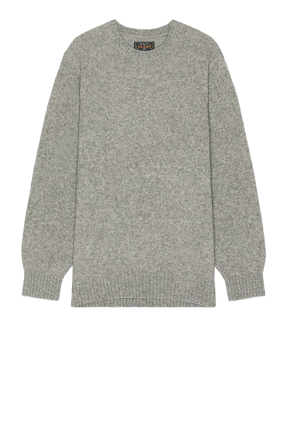 Image 1 of Beams Plus Crew Cashmere Sweater in Grey