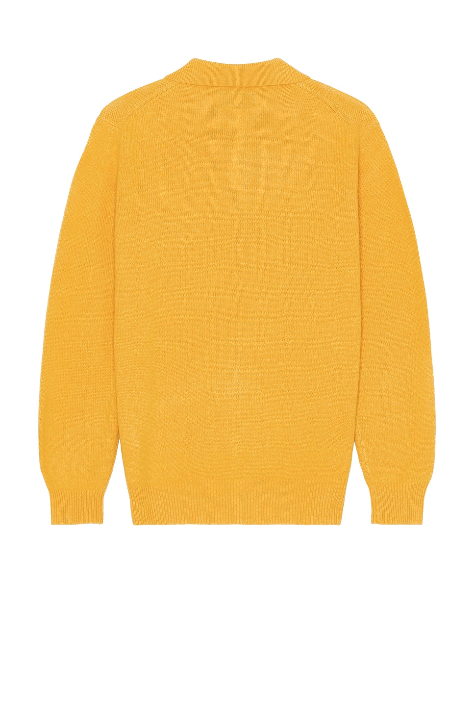 Shop Beams Knit Polo 9g Sweater In Gold