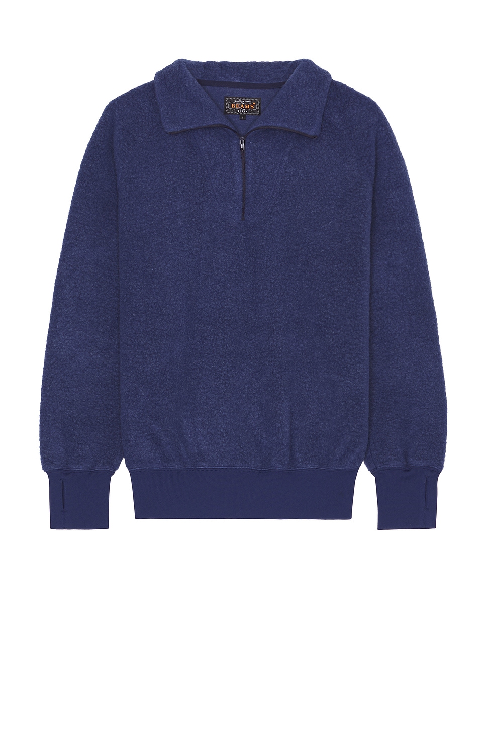 Image 1 of Beams Plus Mil Half Zip Fleece in Blue