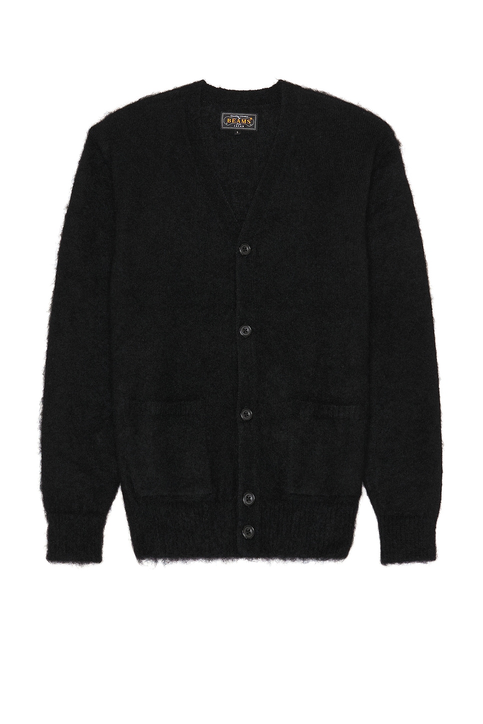 Cardigan Stretch Mohair in Black