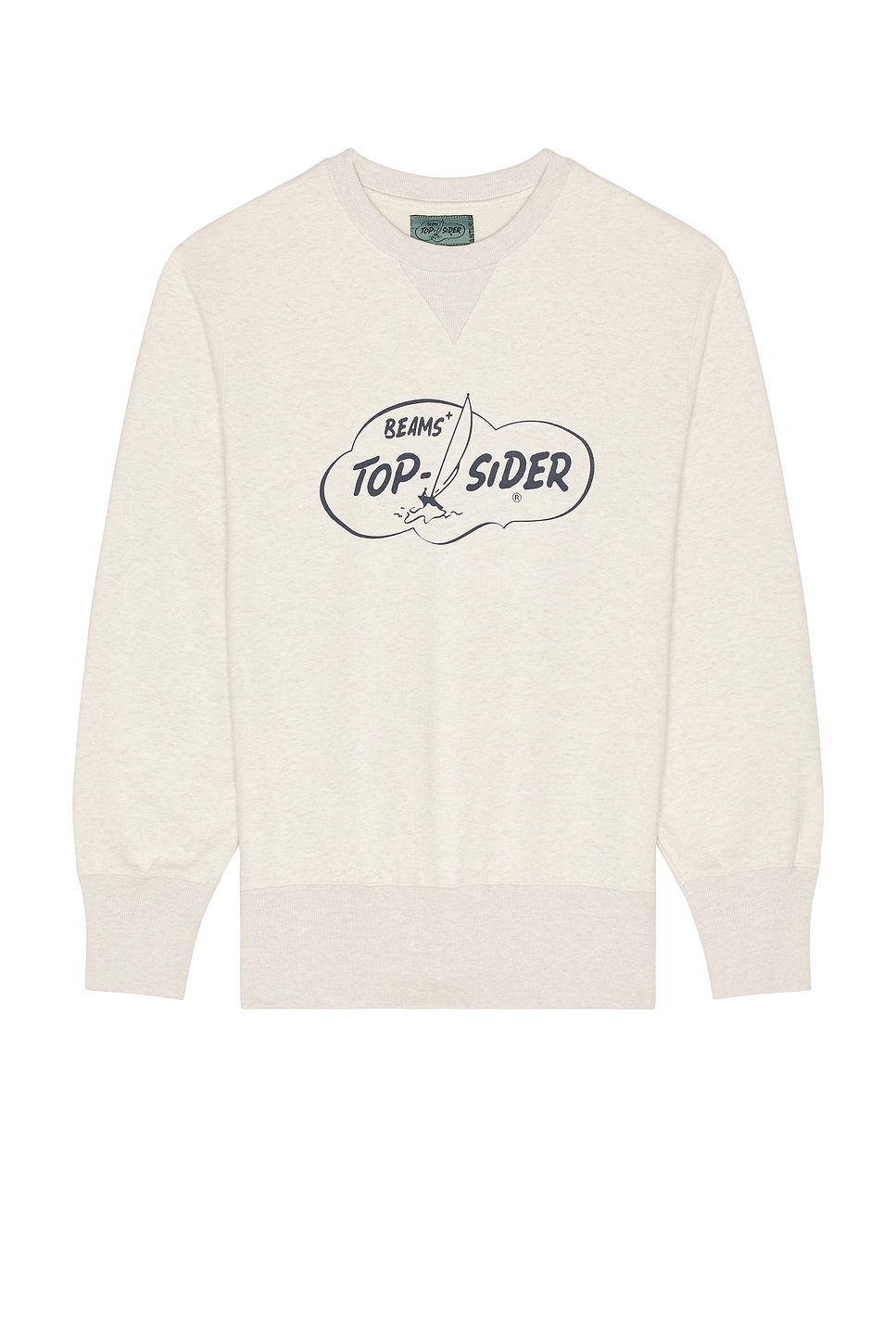 Sweat Crew Print in Cream
