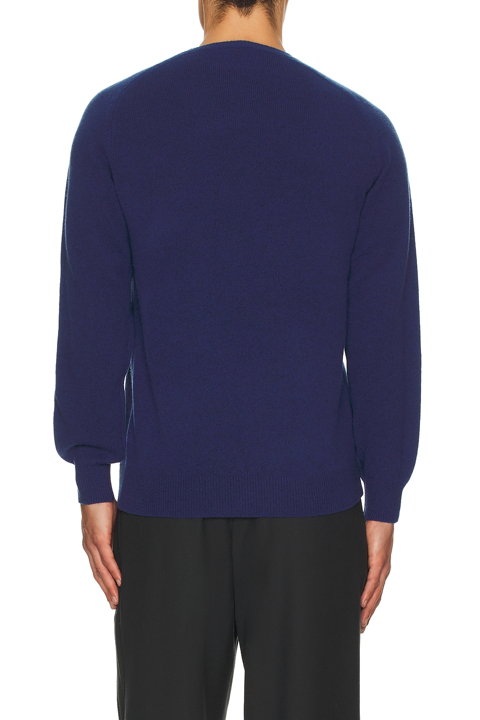 Beams Crew 9g Sweater In Blue
