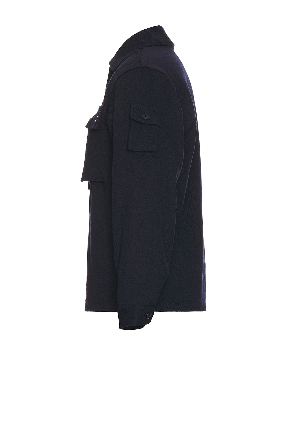 Image 3 of Beams Plus Mil Wool Kersey Jacket in Navy