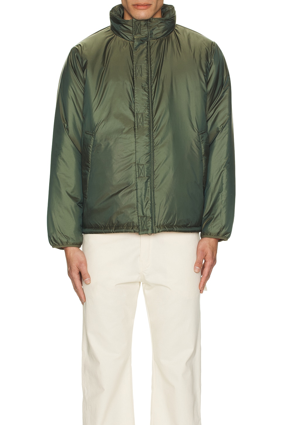 Image 1 of Beams Plus Mil Puff Blouson Ripstop in Olive