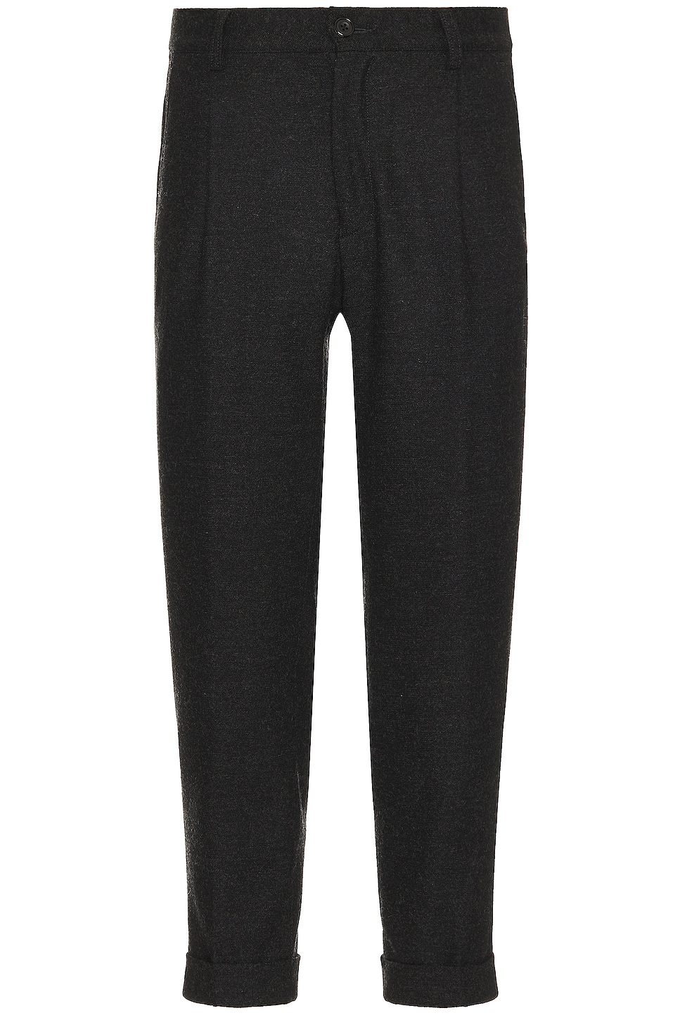 Image 1 of Beams Plus Pleat Wool Cashmere Pant in Charcoal