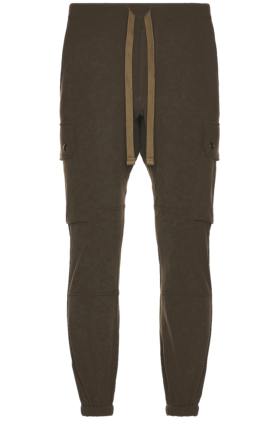 Image 1 of Beams Plus Gym Pants 6 Pocket Jersey Back Fleece in Olive