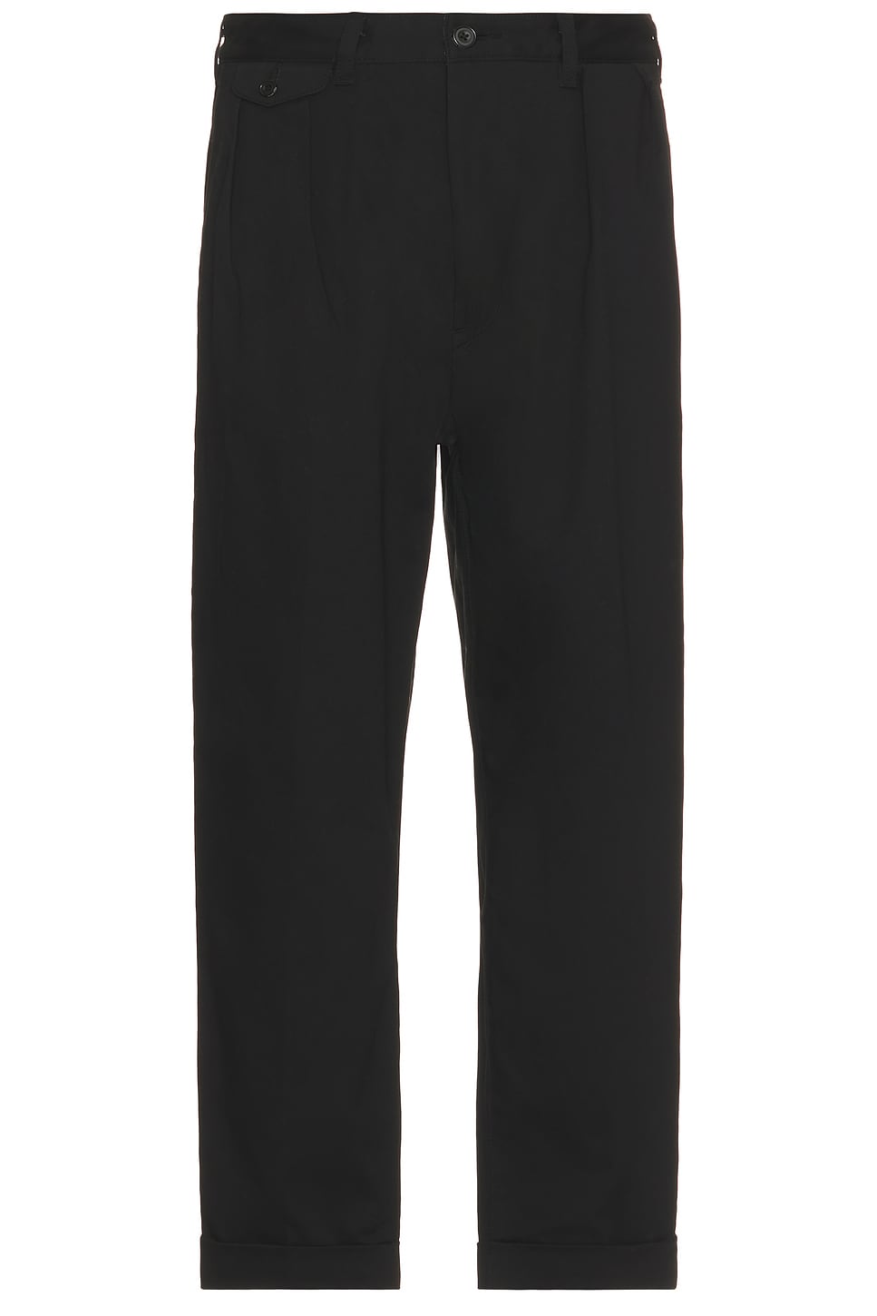 Image 1 of Beams Plus 2 Pleats Trousers in Black