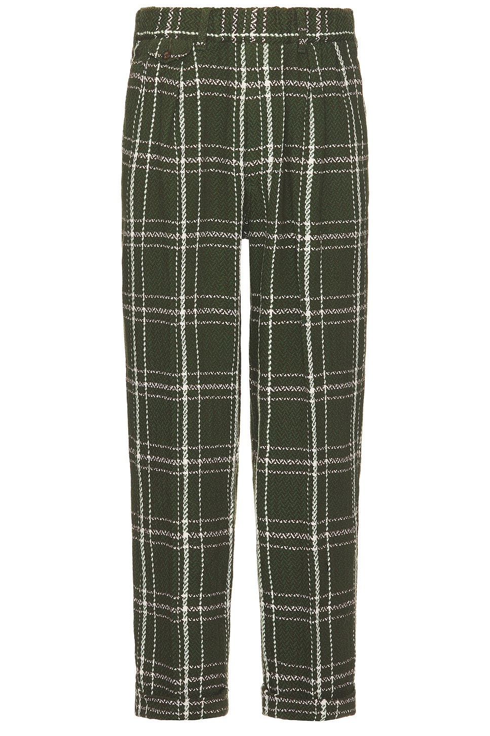 Image 1 of Beams Plus 2 Pleats Relax Trousers in Brown