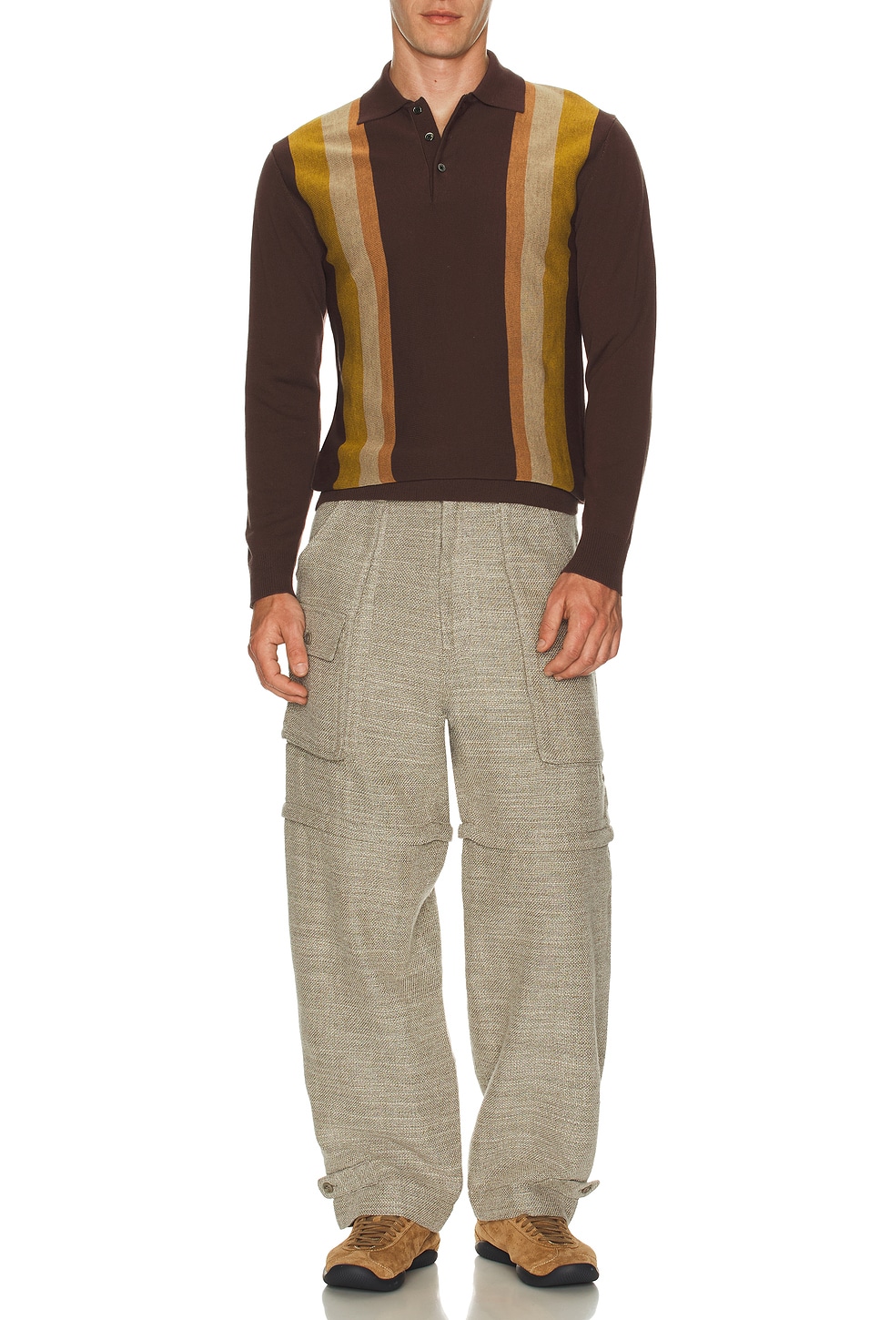 Image 1 of Beams Plus Bush Pants Cotton Linen in Sand