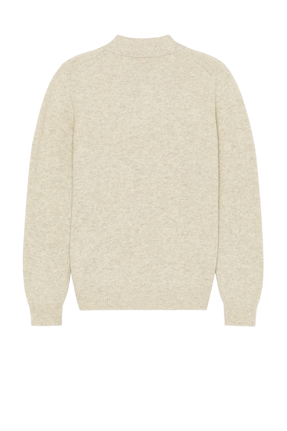 Shop Beams Knit Polo 9g Sweater In Beige