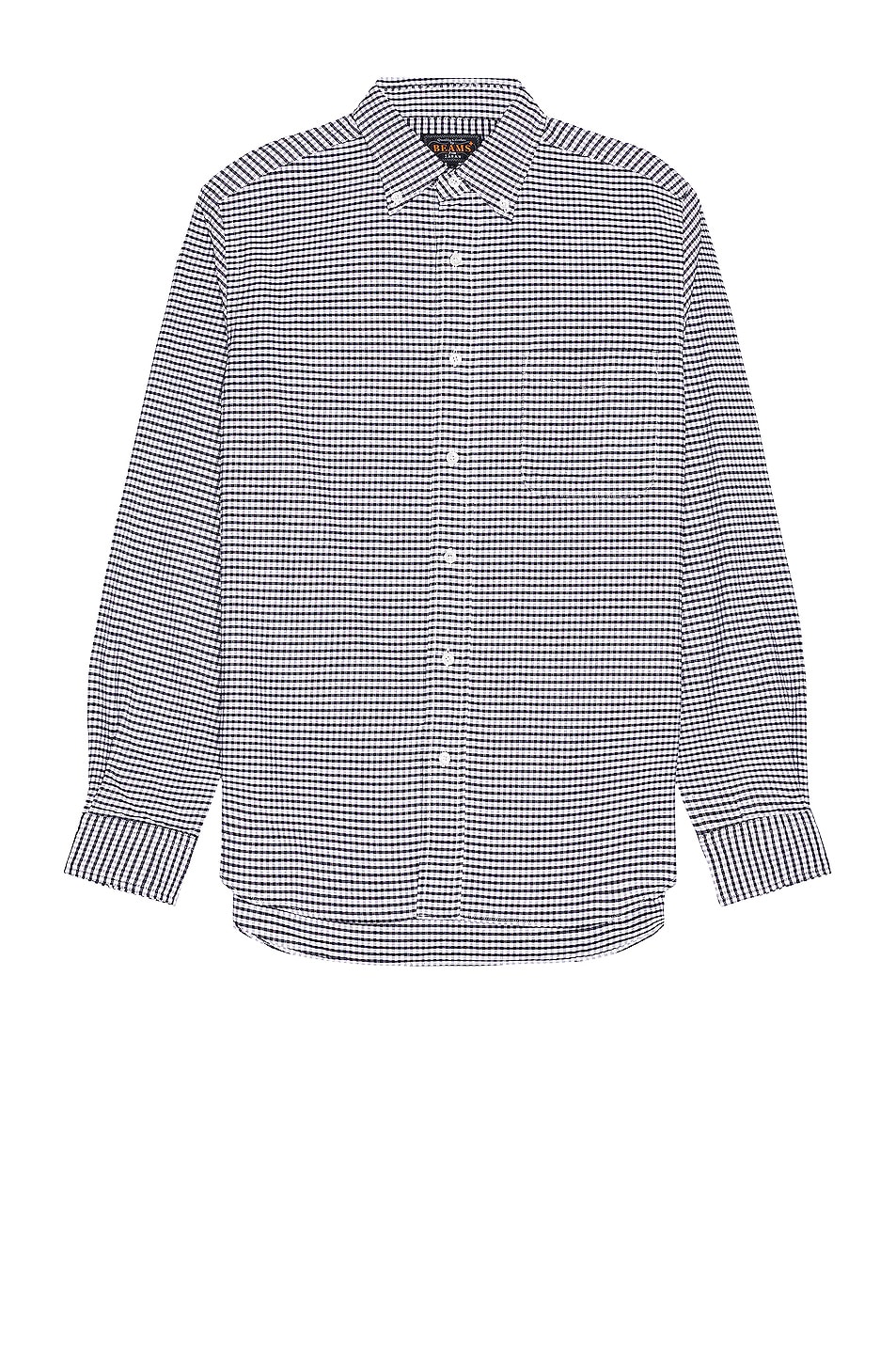 Image 1 of Beams Plus B.D Gingham Check Oxford in Black
