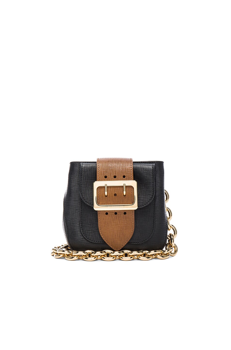 Image 1 of Burberry Prorsum Small Leather Belt Bag in Black