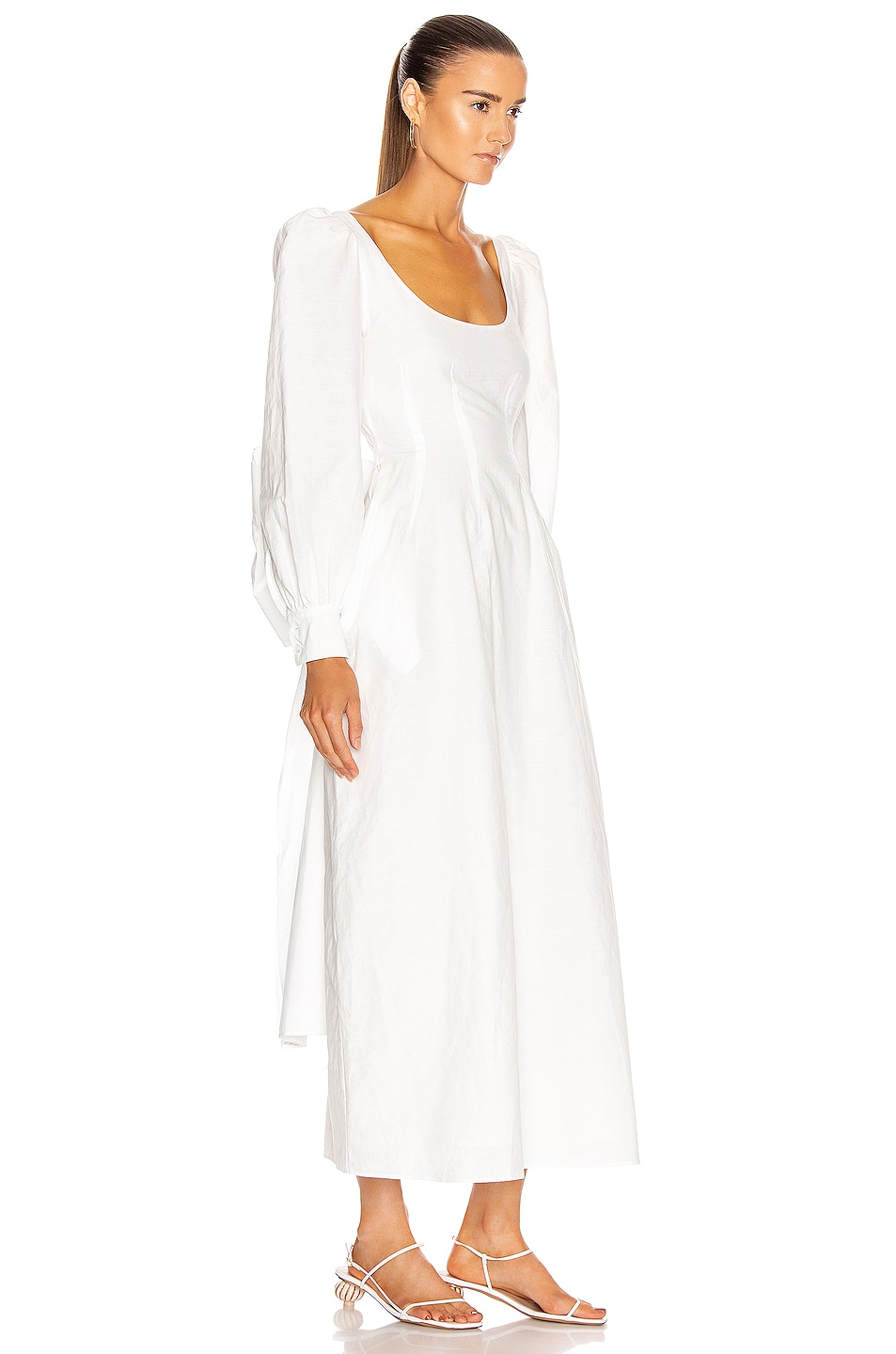 Brock Collection Quaneisha Maxi Dress in White | FWRD