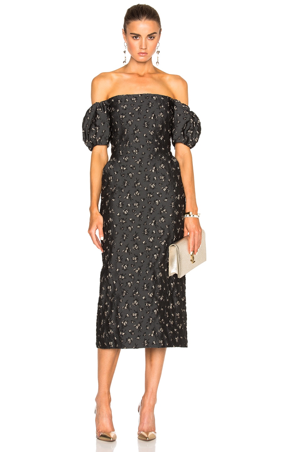 Image 1 of Brock Collection Ditsy Dress in Dark Floral