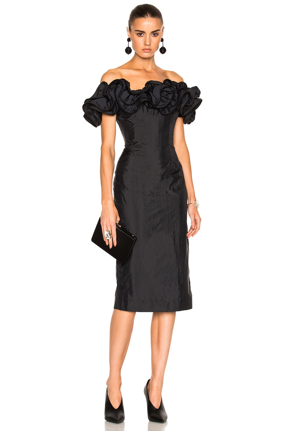 Image 1 of Brock Collection Desiree Dress in Black