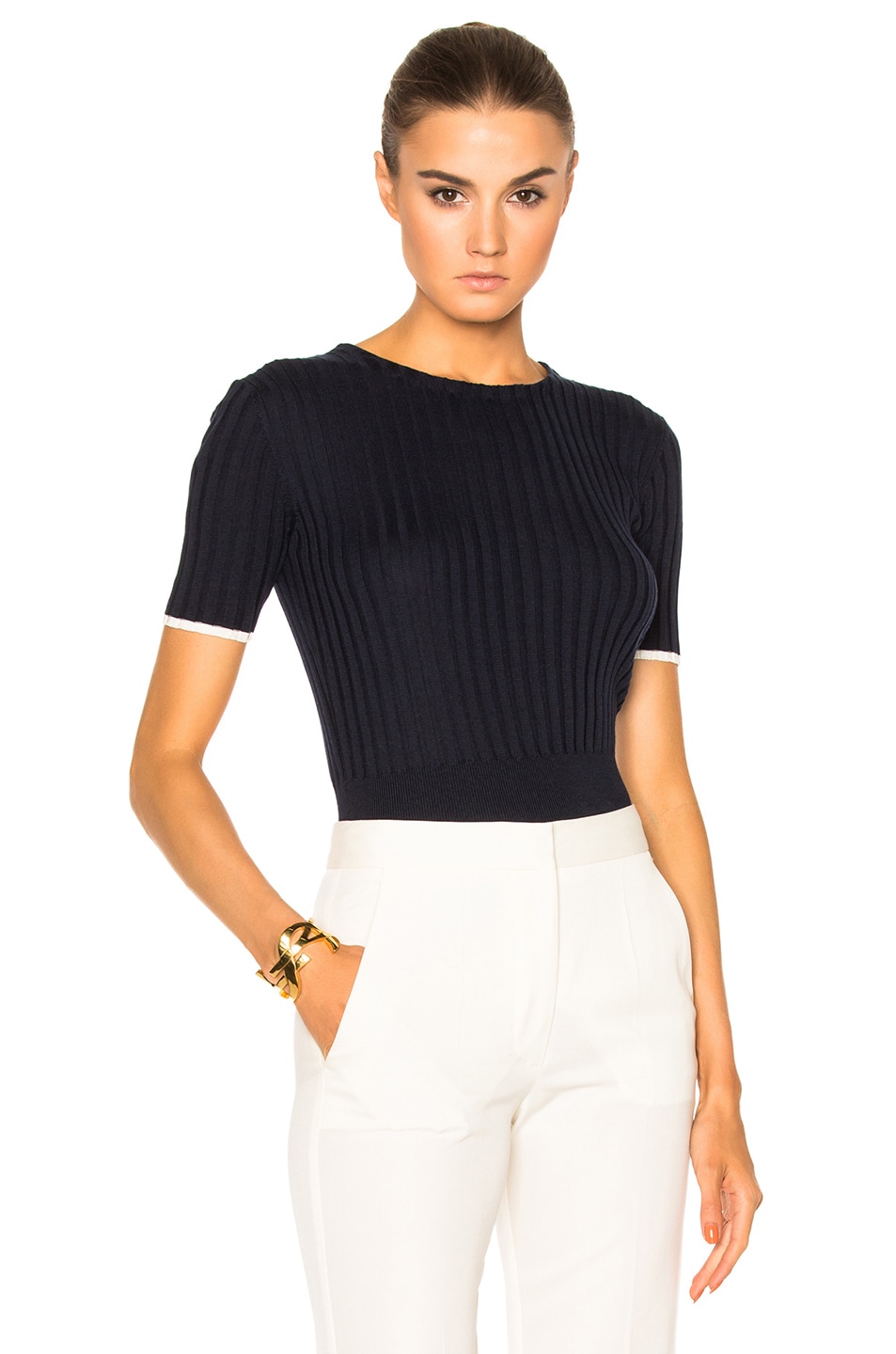 Image 1 of Brock Collection Kylie Knit Sweater in Navy