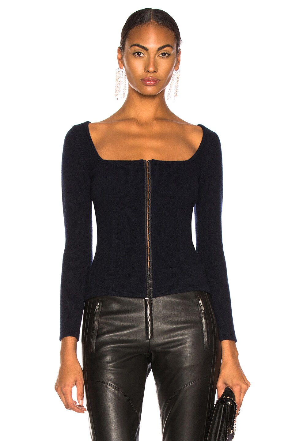 Image 1 of Brock Collection Kennedy Knit Cardigan in Navy
