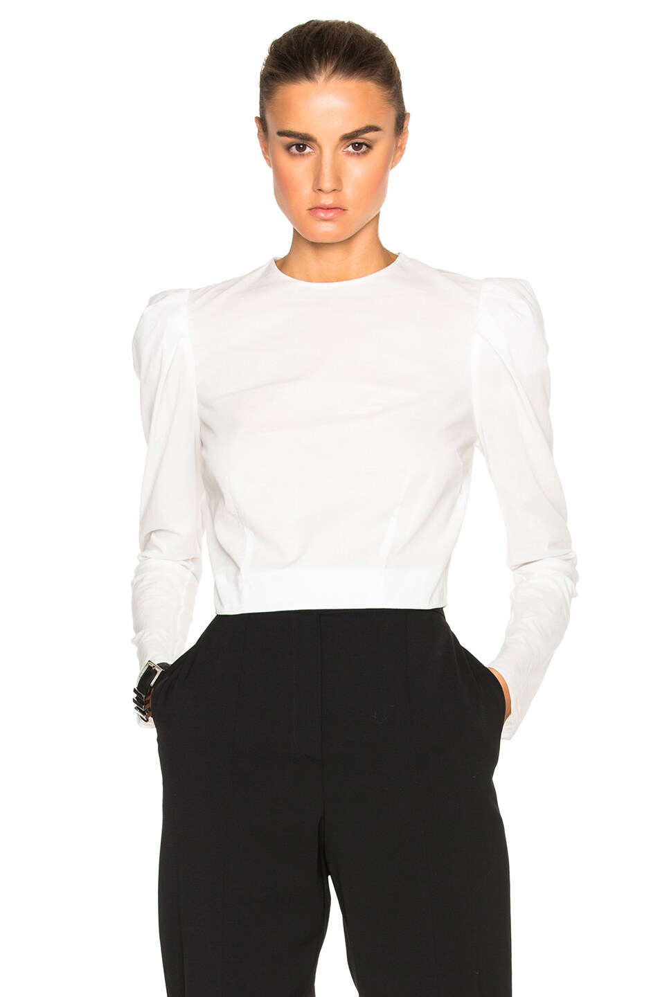 Image 1 of Brock Collection Babette Top in Natural White