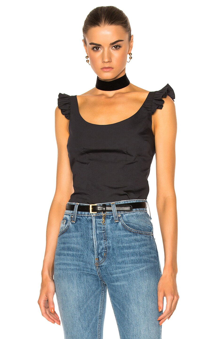 Image 1 of Brock Collection Tai Blouse in Black