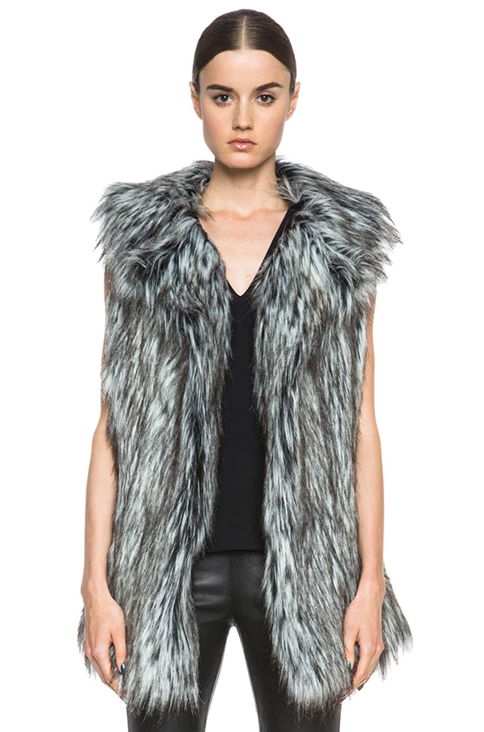 Image 1 of BSABLE Sable Nylon Vest in Silver Fox