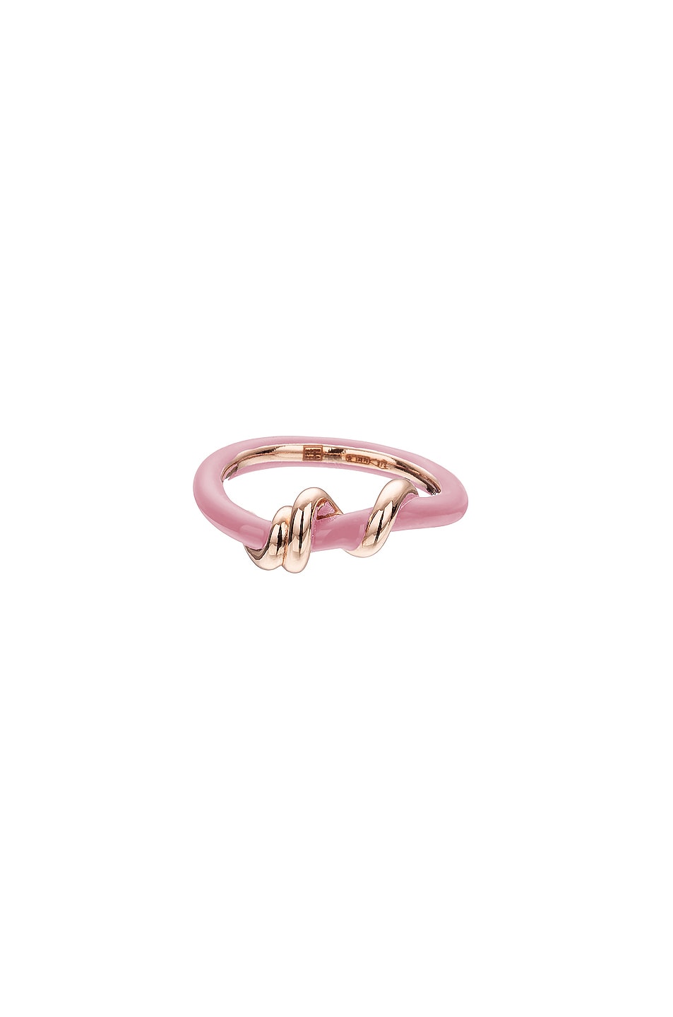 Image 1 of BEA BONGIASCA Baby Vine Wrapped Ring in Pink