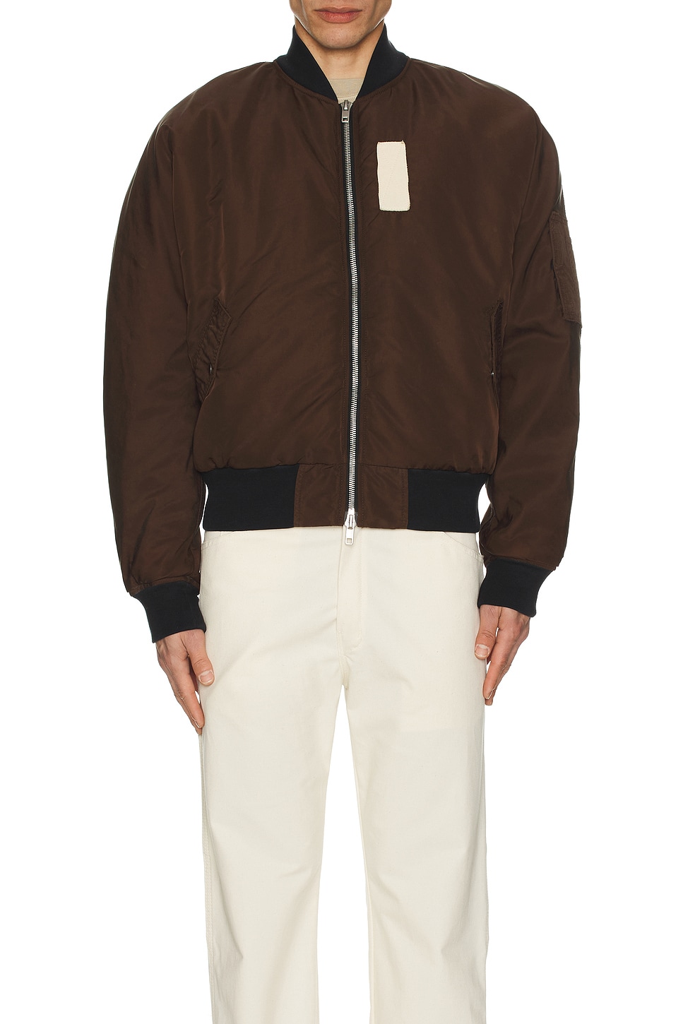 Image 1 of BTFL STUDIO Flight Jacket in Brown
