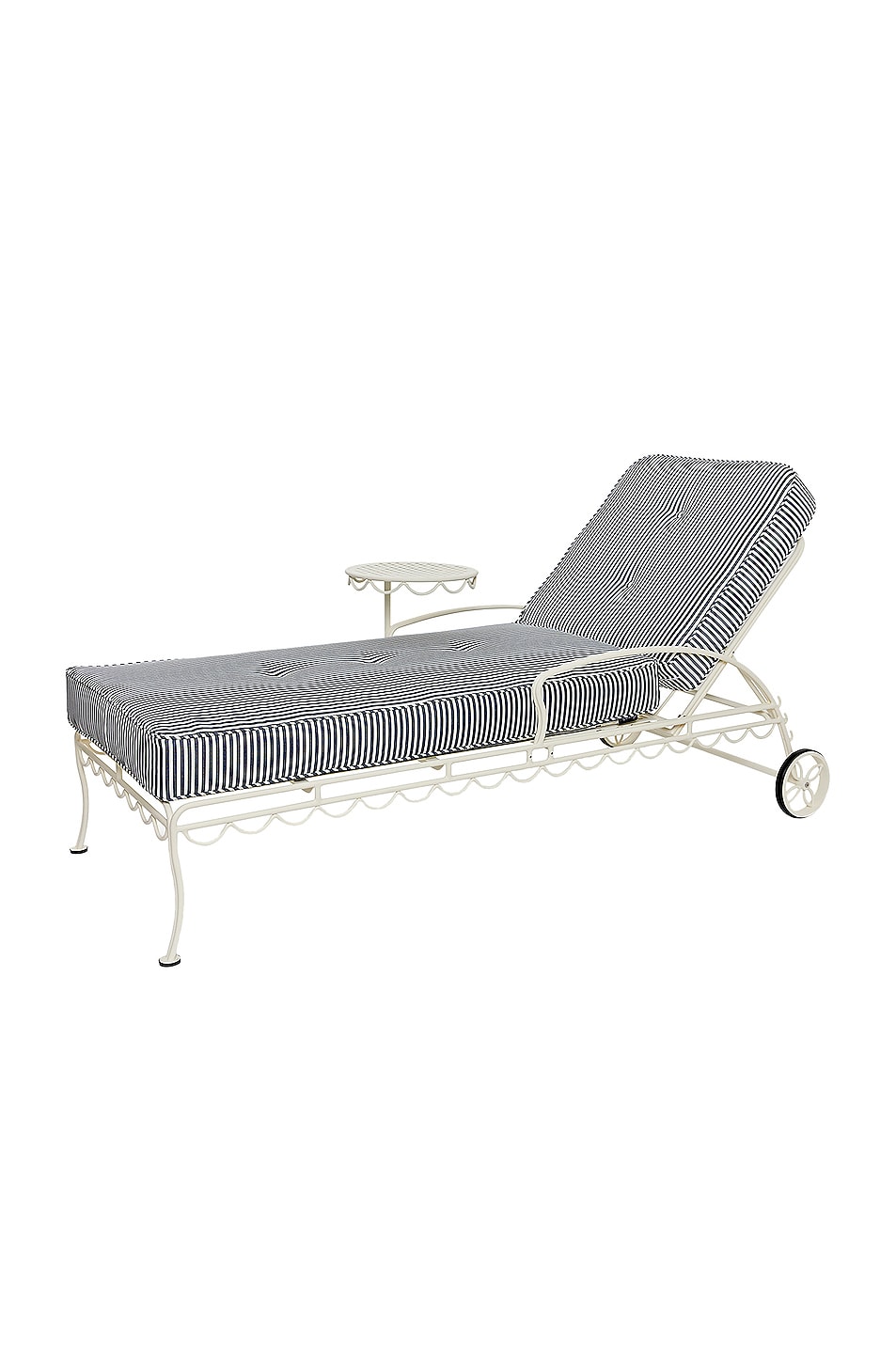 Image 1 of business & pleasure co. Sun Lounger Cushion in Laurens Navy Stripe