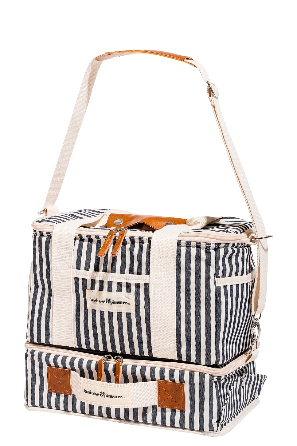 Image 1 of business & pleasure co. Picnic Set in Laurens Navy Stripe