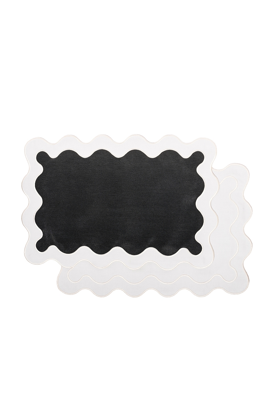 Image 1 of business & pleasure co. Placemat in Rivie Black