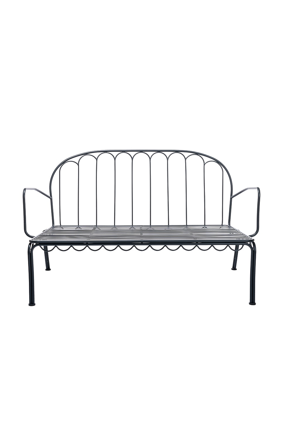 Image 1 of business & pleasure co. Al Fresco Love Seat in Vintage Black