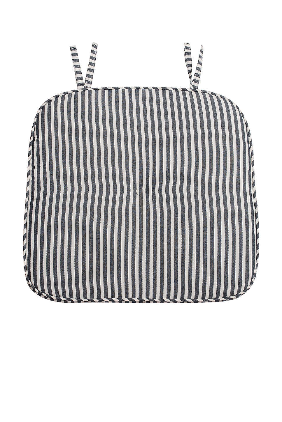 Image 1 of business & pleasure co. Al Fresco Dining Chair Cushion in Laurens Navy Stripe