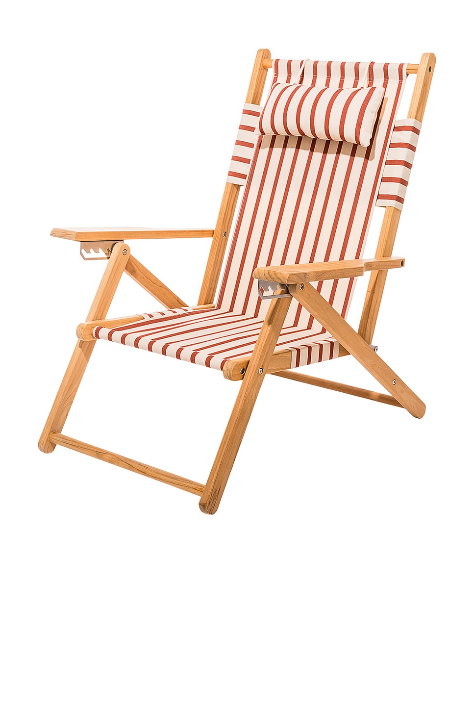 Image 1 of business & pleasure co. Tommy Chair in Teak Natural & Monaco Le Sirenuse Stripe