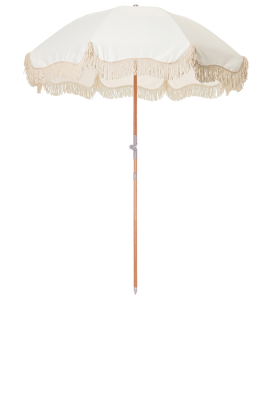 Image 1 of business & pleasure co. Premium Beach Umbrella in Antique White