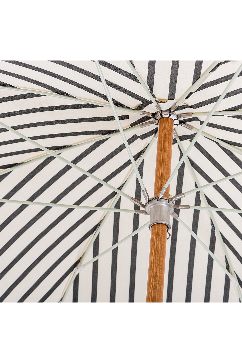 Image 2 of business & pleasure co. Premium Umbrella in Monaco Black Stripe