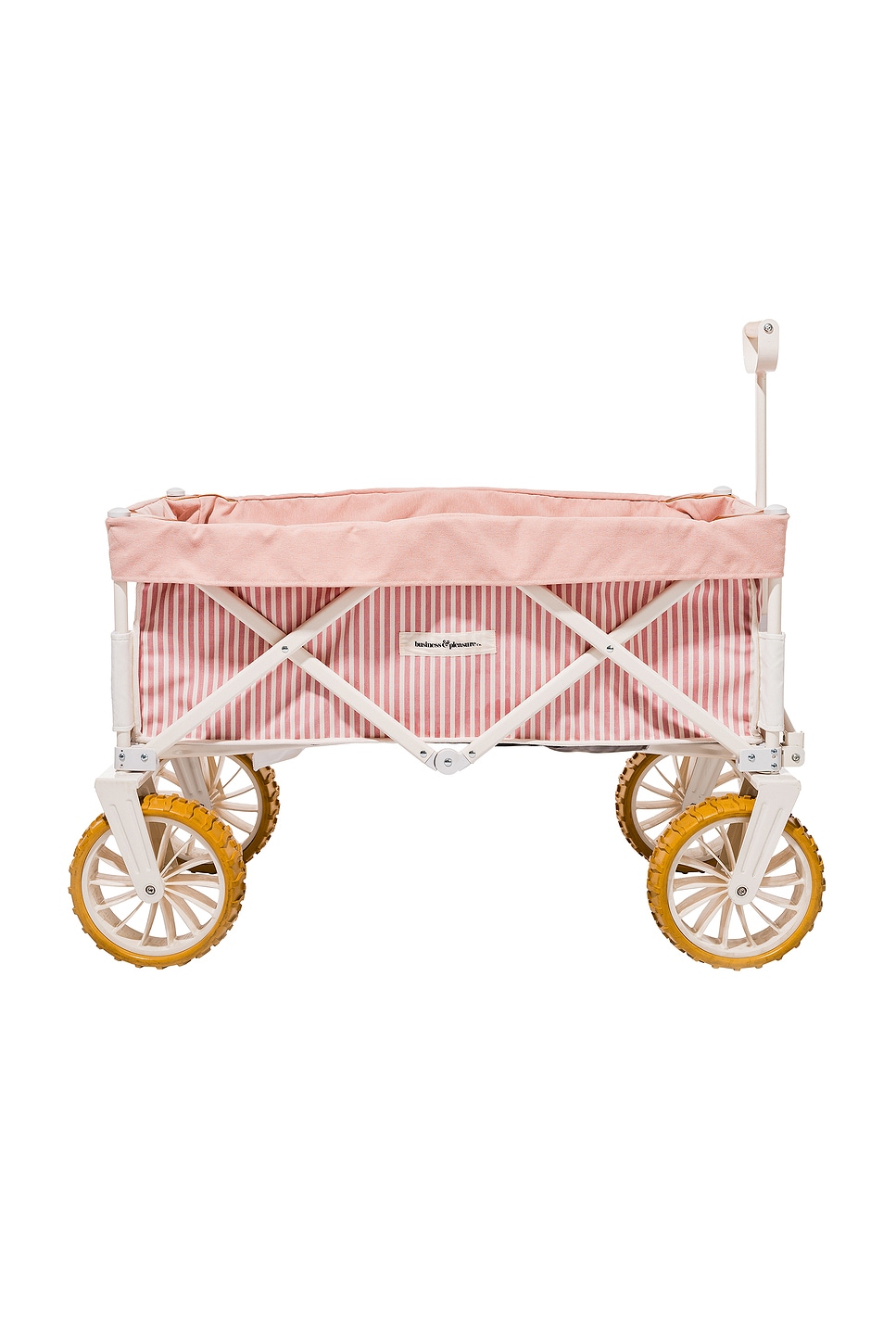 Image 1 of business & pleasure co. Folding Beach Cart in Laurens Pink Stripe