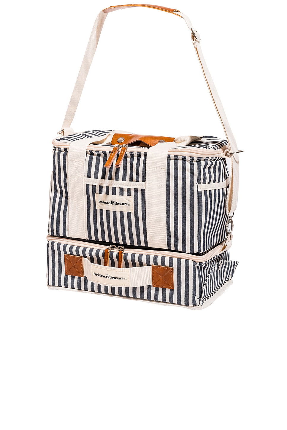 Image 1 of business & pleasure co. Picnic Set in Laurens Navy Stripe