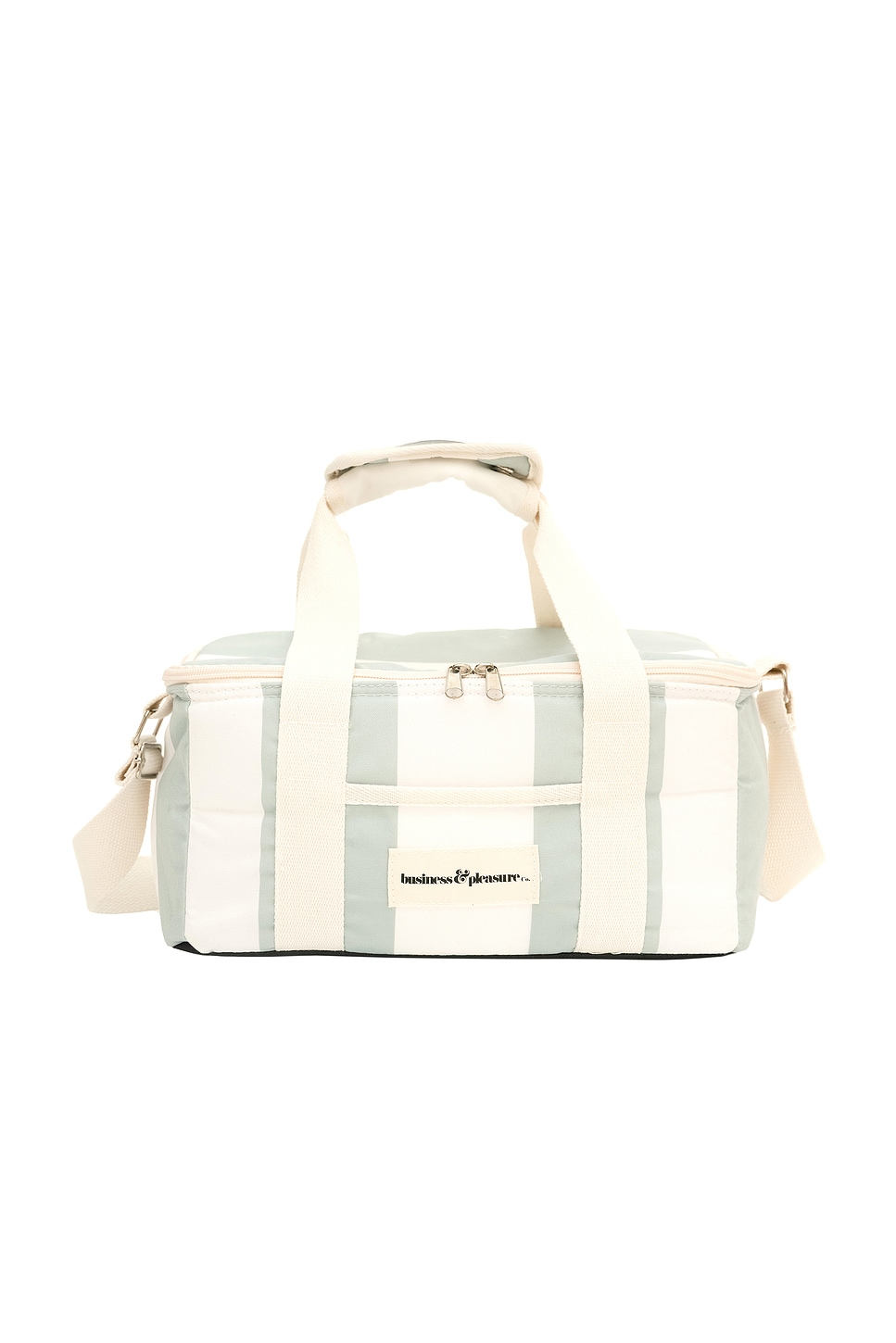 Shop Business & Pleasure Holiday Cooler In Sage Capri Stripe