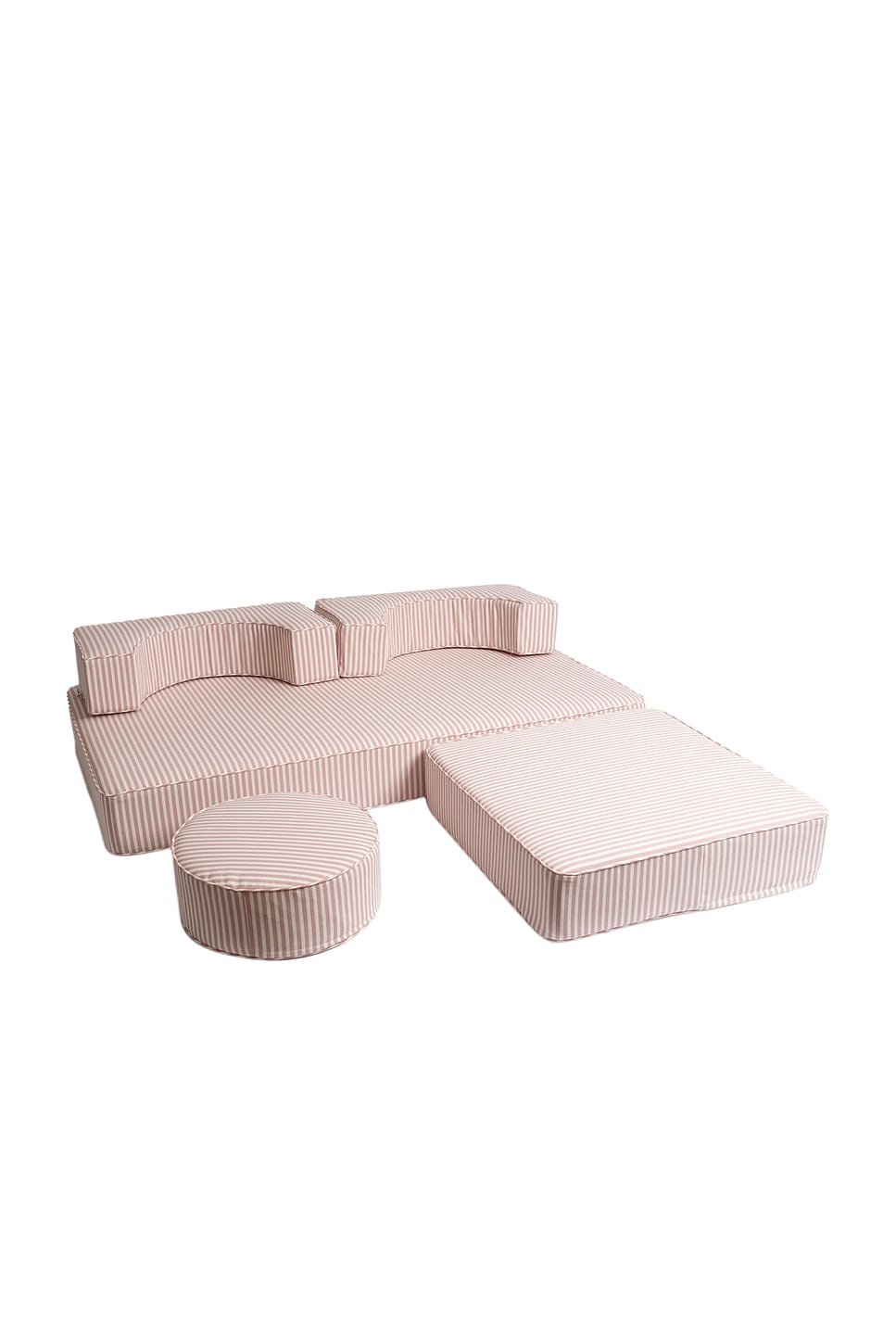 Image 1 of business & pleasure co. Modular Pillow Stack in Laurens Pink Stripe