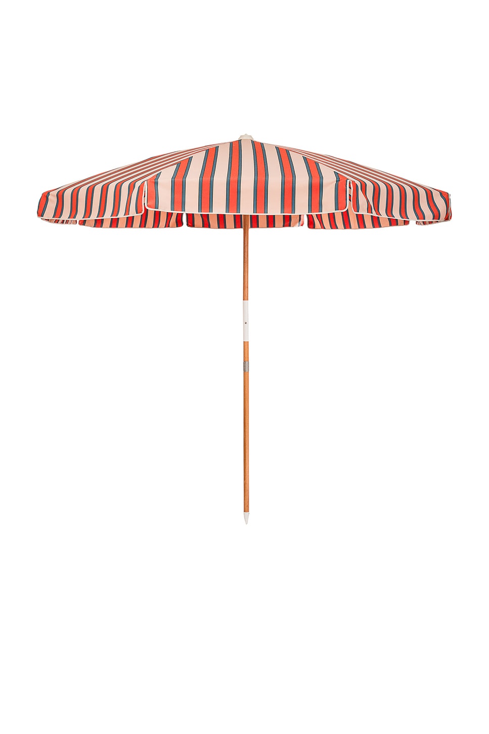 Image 1 of business & pleasure co. Amalfi Umbrella in Bistro Dusty Pink Stripe