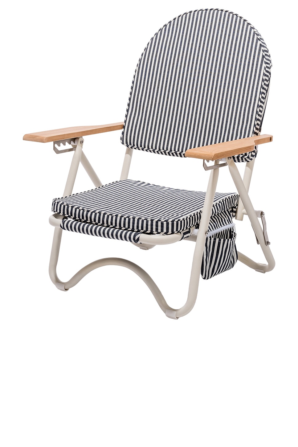 Image 1 of business & pleasure co. Pam Chair in Laurens Navy Stripe