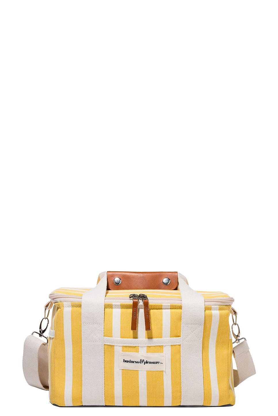 Image 1 of business & pleasure co. Premium Cooler Bag in Monaco Mimosa Stripe