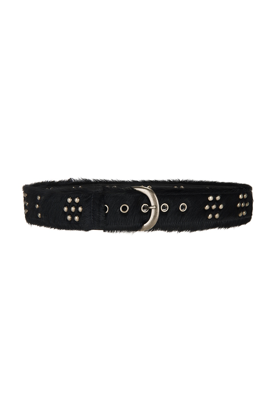 Studded Fastener Belt in Black