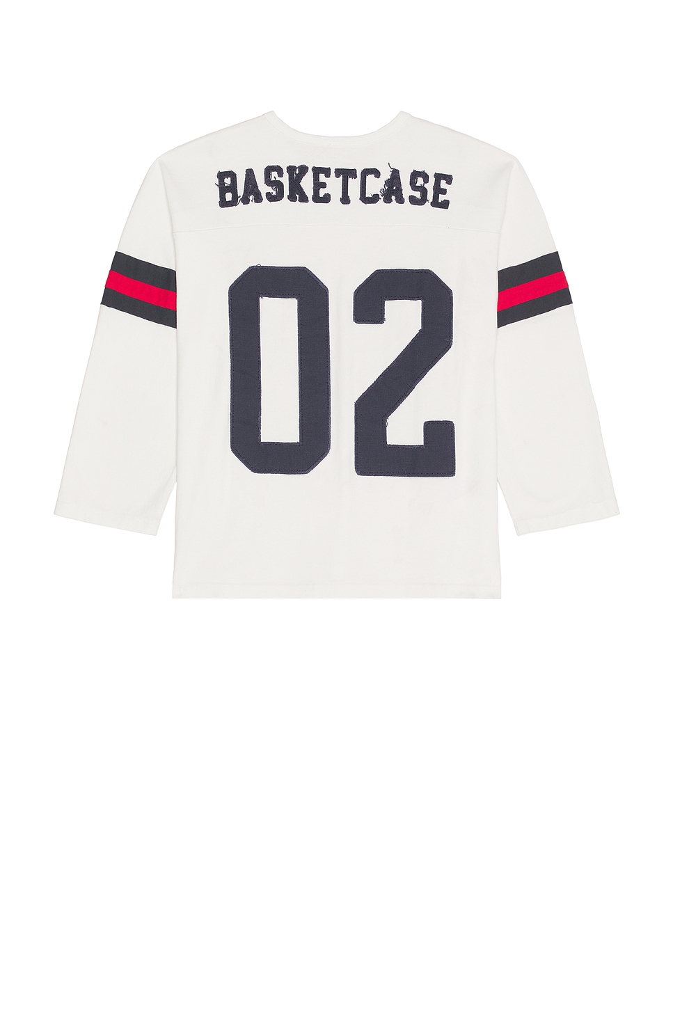 Horsecollar Football Long Sleeve Shirt in White