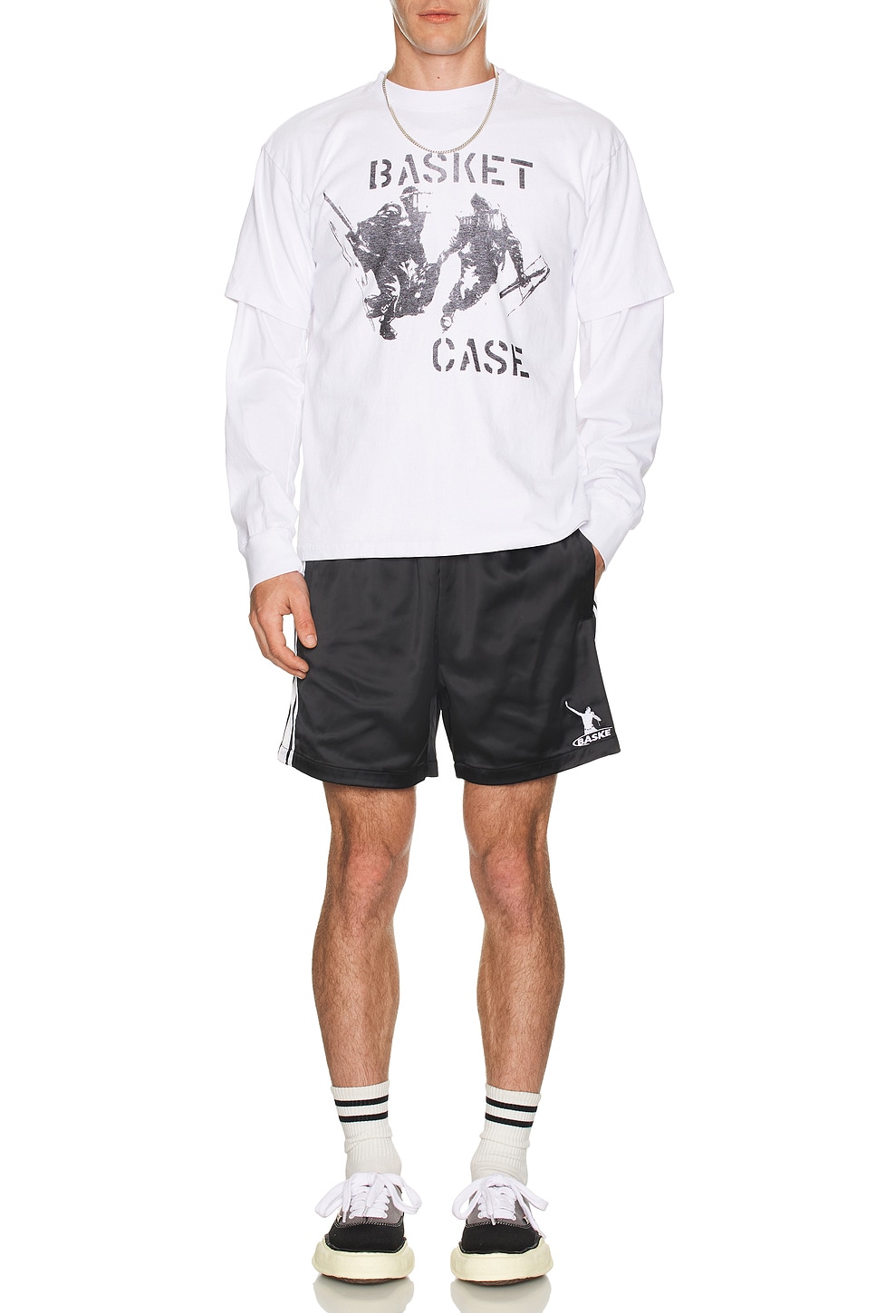 Image 1 of Basketcase Cause For Alarm Tee in White
