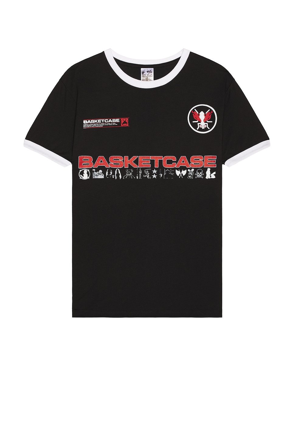 Computer Ringer Tee in Black
